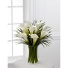 White calla lilies arrangement
